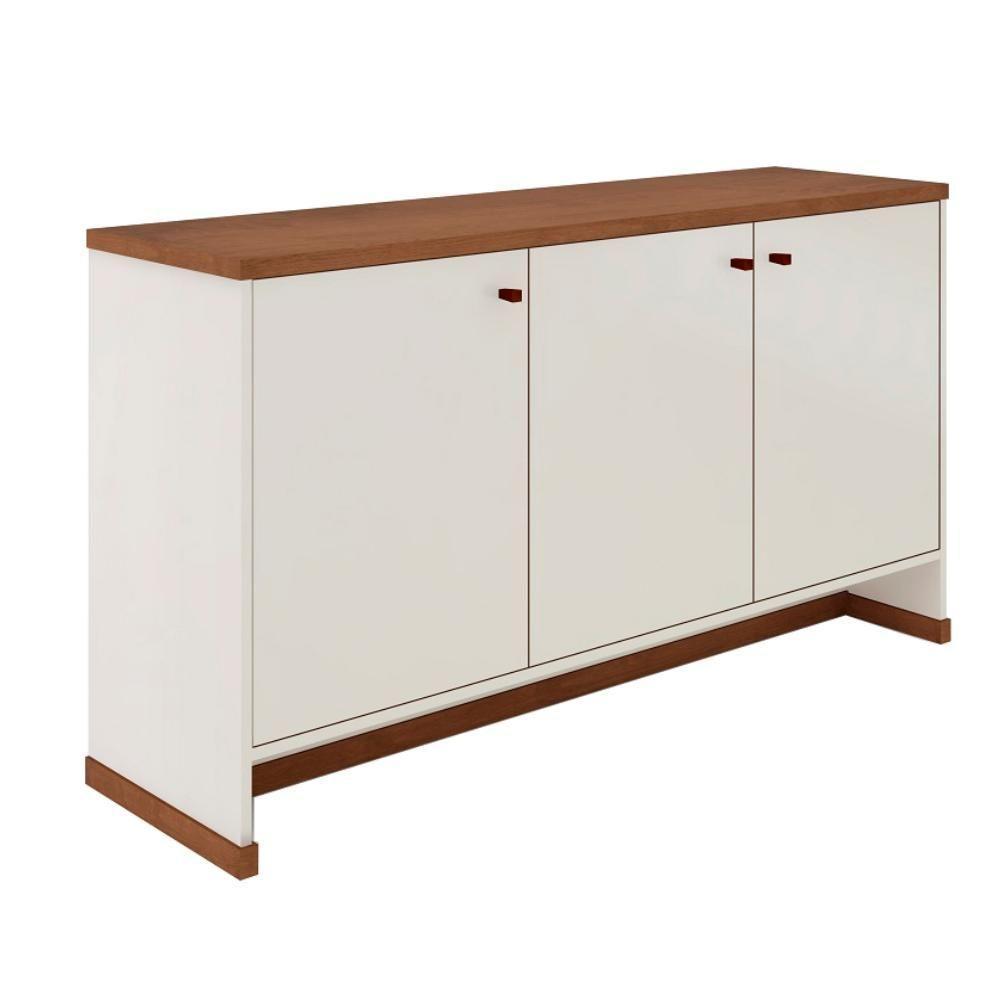 Conjunto Sala De Jantar 2 Peças - Aparador E Estante Verbena - Offwhite/naturale Offwhite/naturale - 8