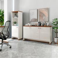 Conjunto Sala De Jantar 2 Peças - Aparador E Estante Verbena - Offwhite/naturale Offwhite/naturale - 2