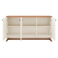 Conjunto Sala De Jantar 2 Peças - Aparador E Estante Verbena - Offwhite/naturale Offwhite/naturale - 9