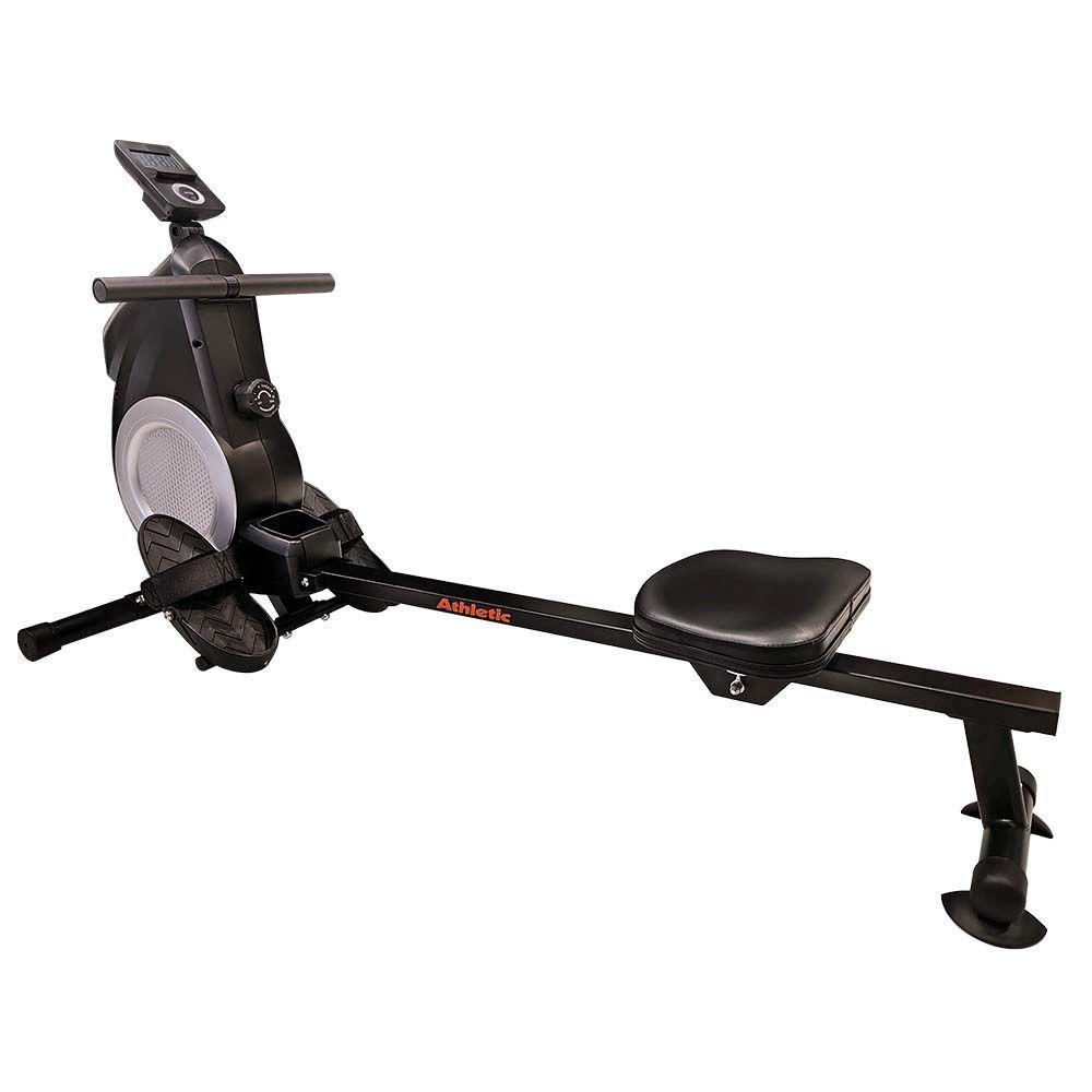 Remo Seco Athletic 80rm 8 Níveis Magnéticos Dobrável Suporta 110kg Treino Completo Em Casa Preto - 1