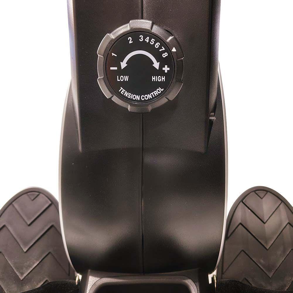 Remo Seco Athletic 80rm 8 Níveis Magnéticos Dobrável Suporta 110kg Treino Completo Em Casa Preto - 8