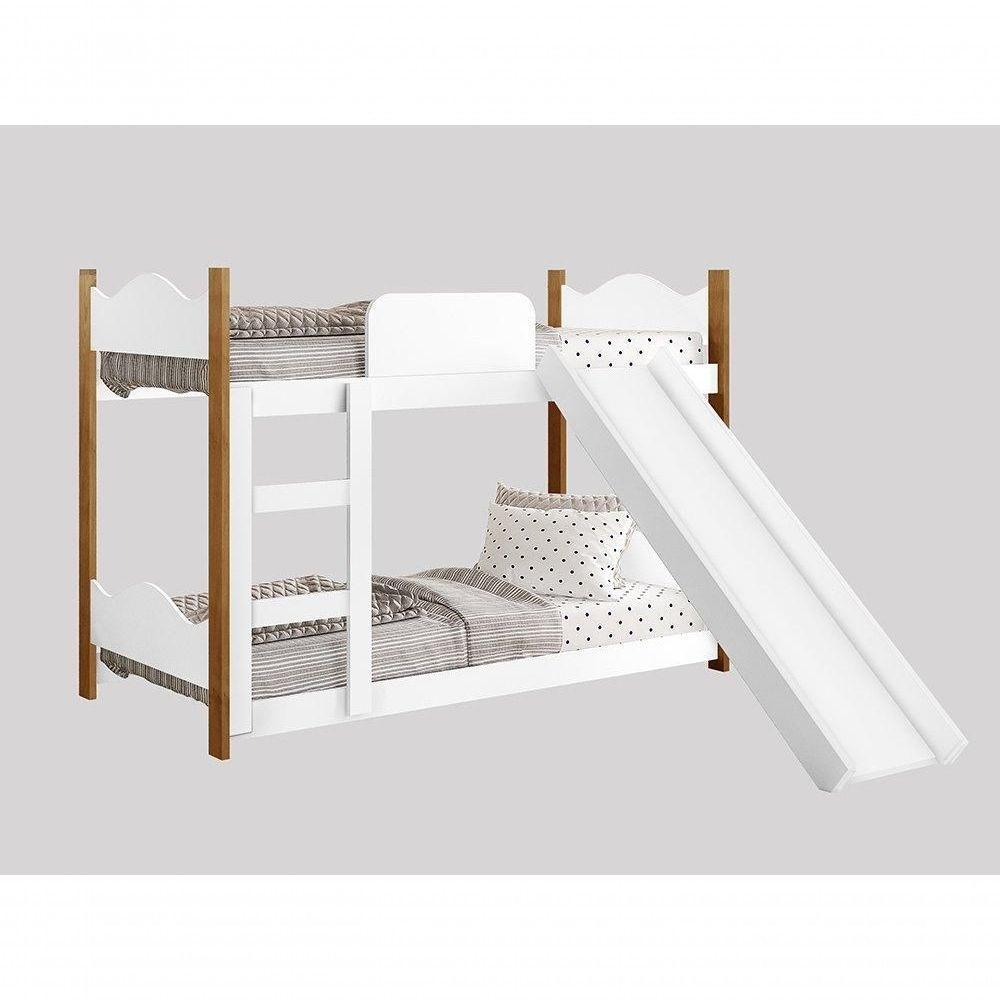 Beliche Infantil Encanto Branco Grenat Com Escorregador- Gabrielli Móveis - 3