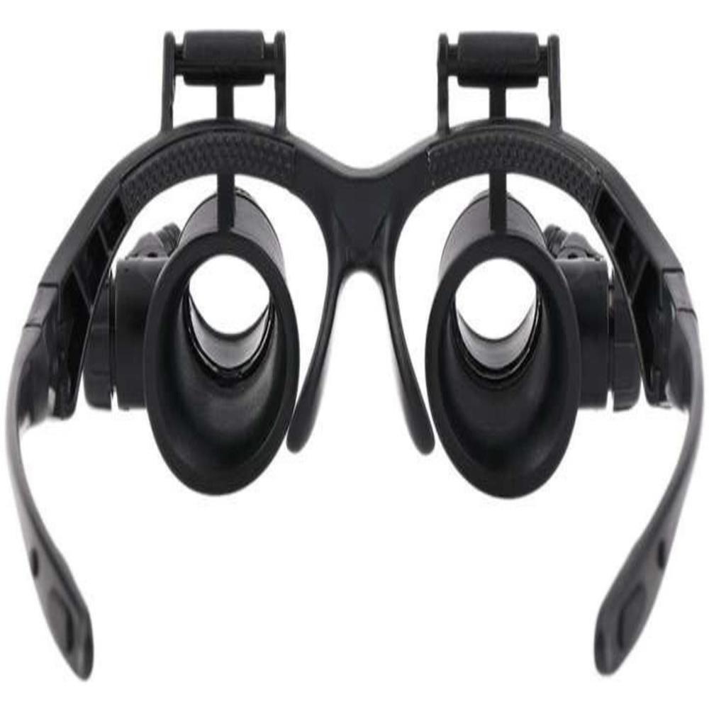 Oculos Lupa Cabeca 20x Profissional Luz Dupla Lente De Aumento Pala Reparo Joias Eletronica Estetica Relogios - 4