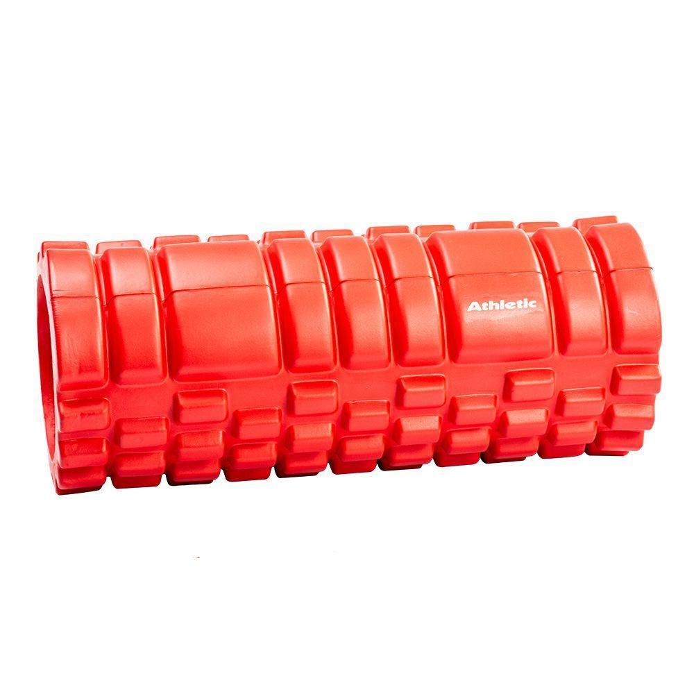 Rolo De Massagem Liberação Miofascial Athletic Laranja Foam Roller 33cm Para Pilates Yoga E Recuperação Muscular - 1