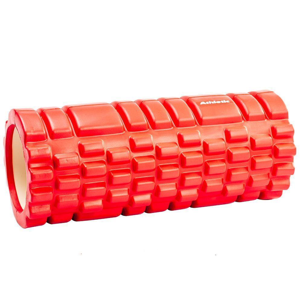 Rolo De Massagem Liberação Miofascial Athletic Laranja Foam Roller 33cm Para Pilates Yoga E Recuperação Muscular - 7