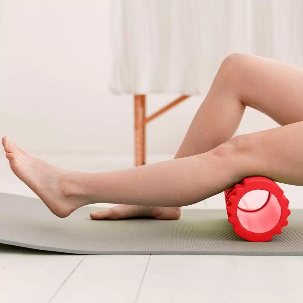 Rolo De Massagem Liberação Miofascial Athletic Laranja Foam Roller 33cm Para Pilates Yoga E Recuperação Muscular - 8
