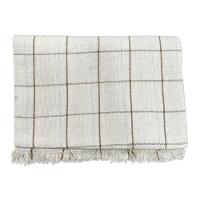 Manta Para Sofá Grande 2 E 3 Lugares 2,40x1,80 Capa Protetora Cobertor Para Sofa E Cama Gigante Cru Com Caramelo - 1