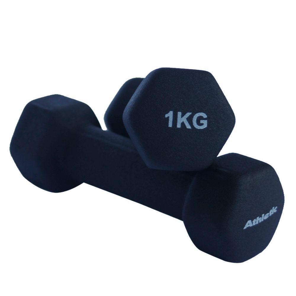 Kit Halter Sextavados Athletic 9kg 3 Pares De Halteres Com Suporte Para Treino E Musculação - 6