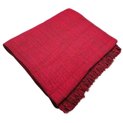 Manta Grande Para Sofá Cama King 2 E 3 Lugares 3,00m X 1,80m Cobertor Protetor Gigante 100% Algodão Vermelho Mesclad