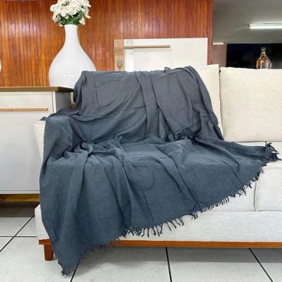 Manta Para Sofá 2 E 3 Até 4 Lugares Gigante 4,00x1,80 Capa Protetor De Sofa Retrátil Grande Cinza Escuro