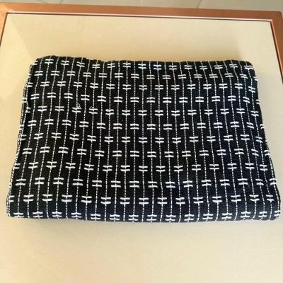 Manta Para Sofá De 2 Ou 3 Lugares Preto E Branco Grande 100% Algodão 2,50x1,80 Gigante