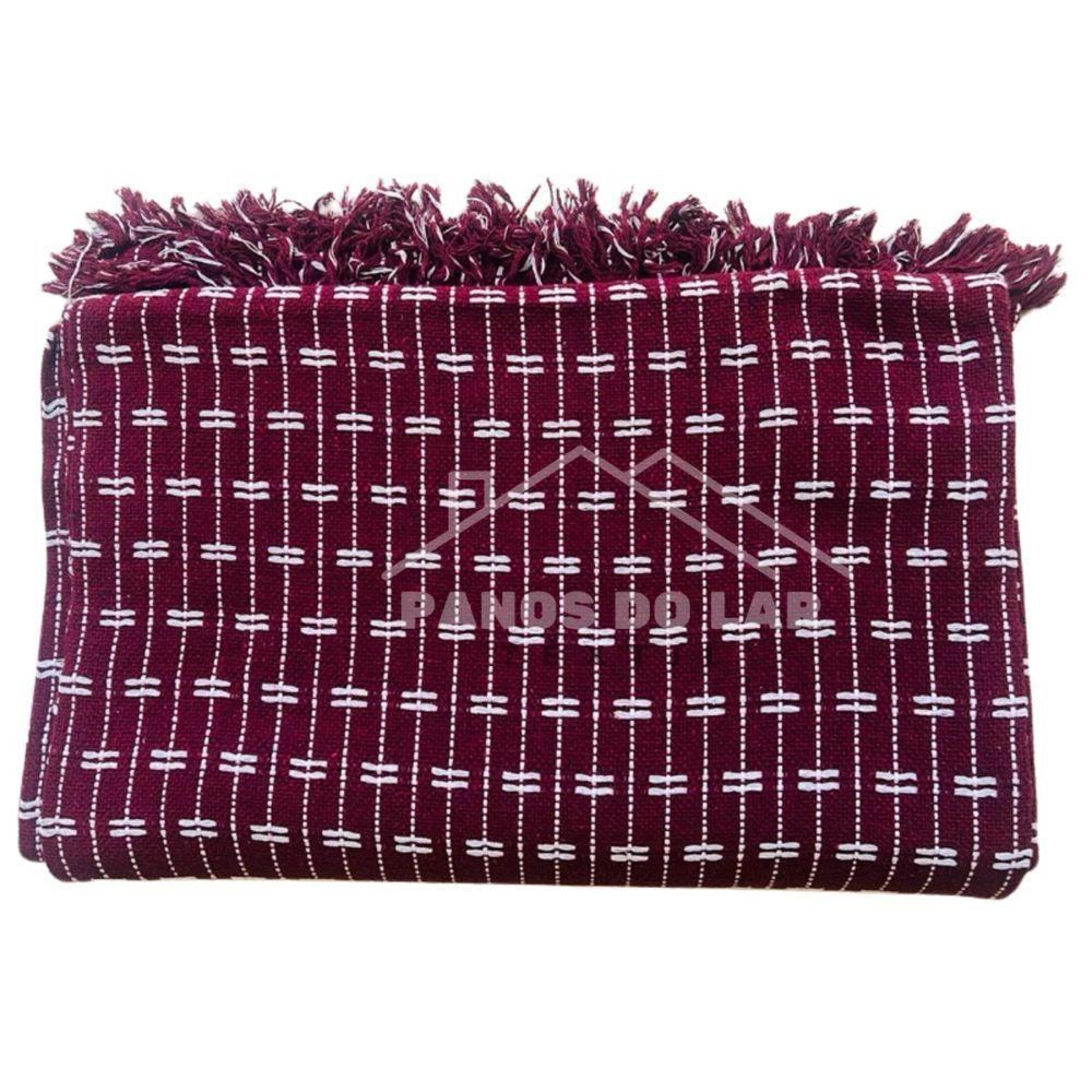 Manta Para Sofá De 2 Ou 3 Lugares Vinho Grande 100% Algodão 2,50x1,80 Gigante Protetor De Sofa - 2