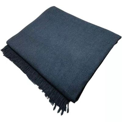 Manta Grande Para Sofá Cama King 2 E 3 Lugares 3,00m X 1,80m Cobertor Protetor Gigante 100% Algodão Preta King