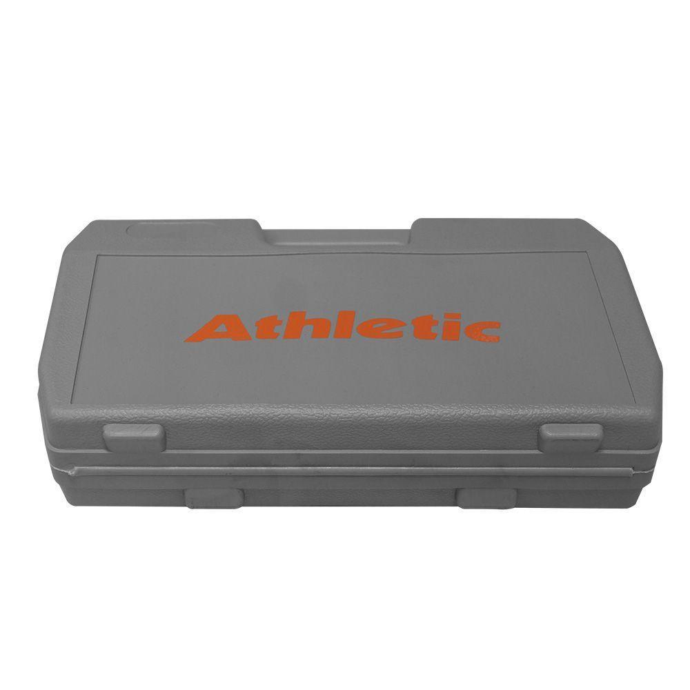 Maleta Dumbbell Athletic Com 8kg Em Anilhas Kit Halter Ajustável Com Barra Cromada Para Treino Em Casa - 4