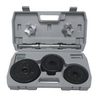 Maleta Dumbbell Athletic Com 8kg Em Anilhas Kit Halter Ajustável Com Barra Cromada Para Treino Em Casa - 3