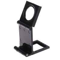 Lupa Conta Fios 10x Mini De Mesa Bancada Suporte Dobravel Lente Optica 28mm Com Escala Profissional Portatil Bolso - 2