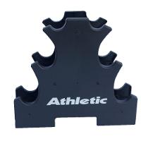 Kit Halter Sextavados Athletic 12kg 3 Pares De Halteres Com Suporte Para Treino E Musculação Em Casa - 3