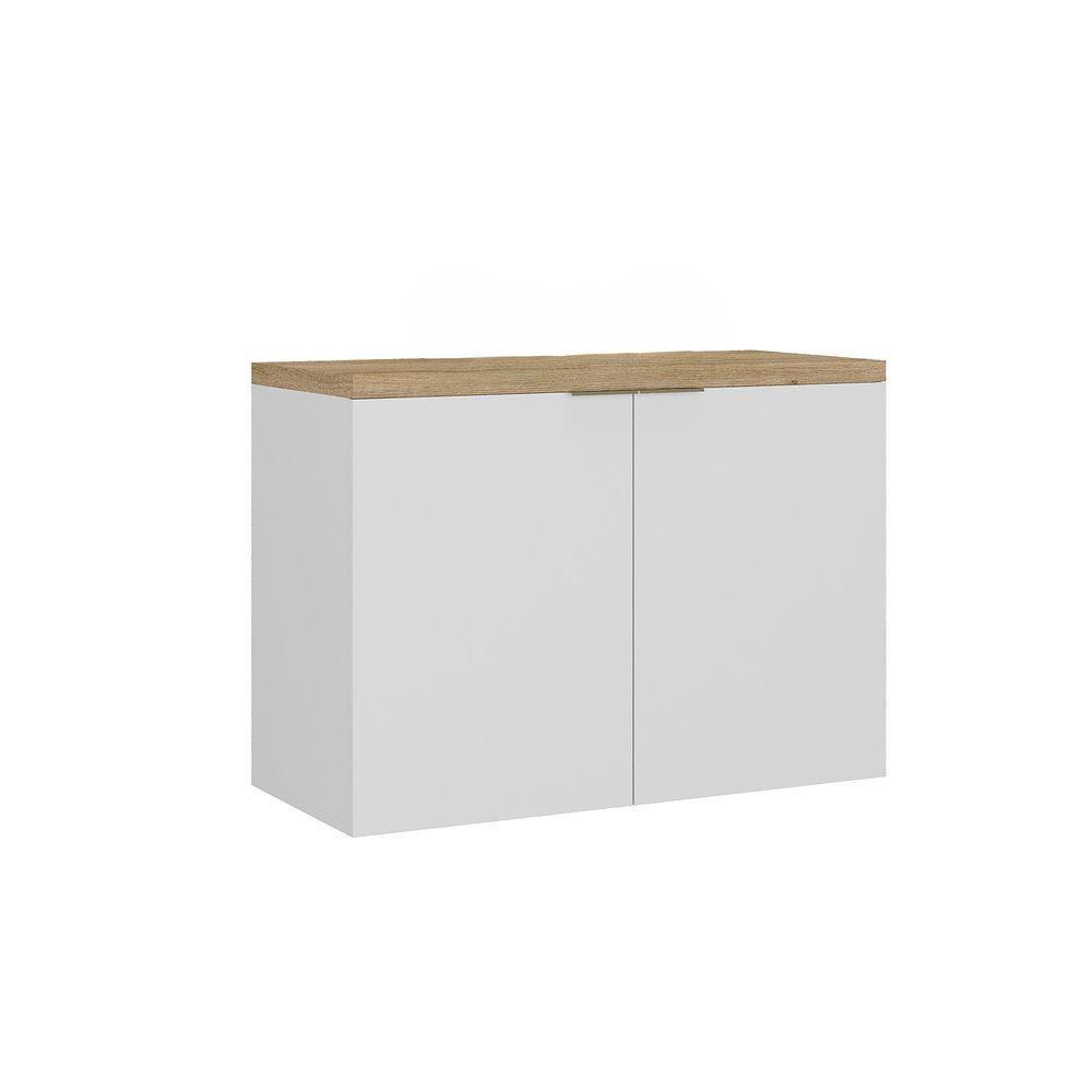 Gabinete Nature 90cm Estilare GAB4032 Branco-carvalho - 2