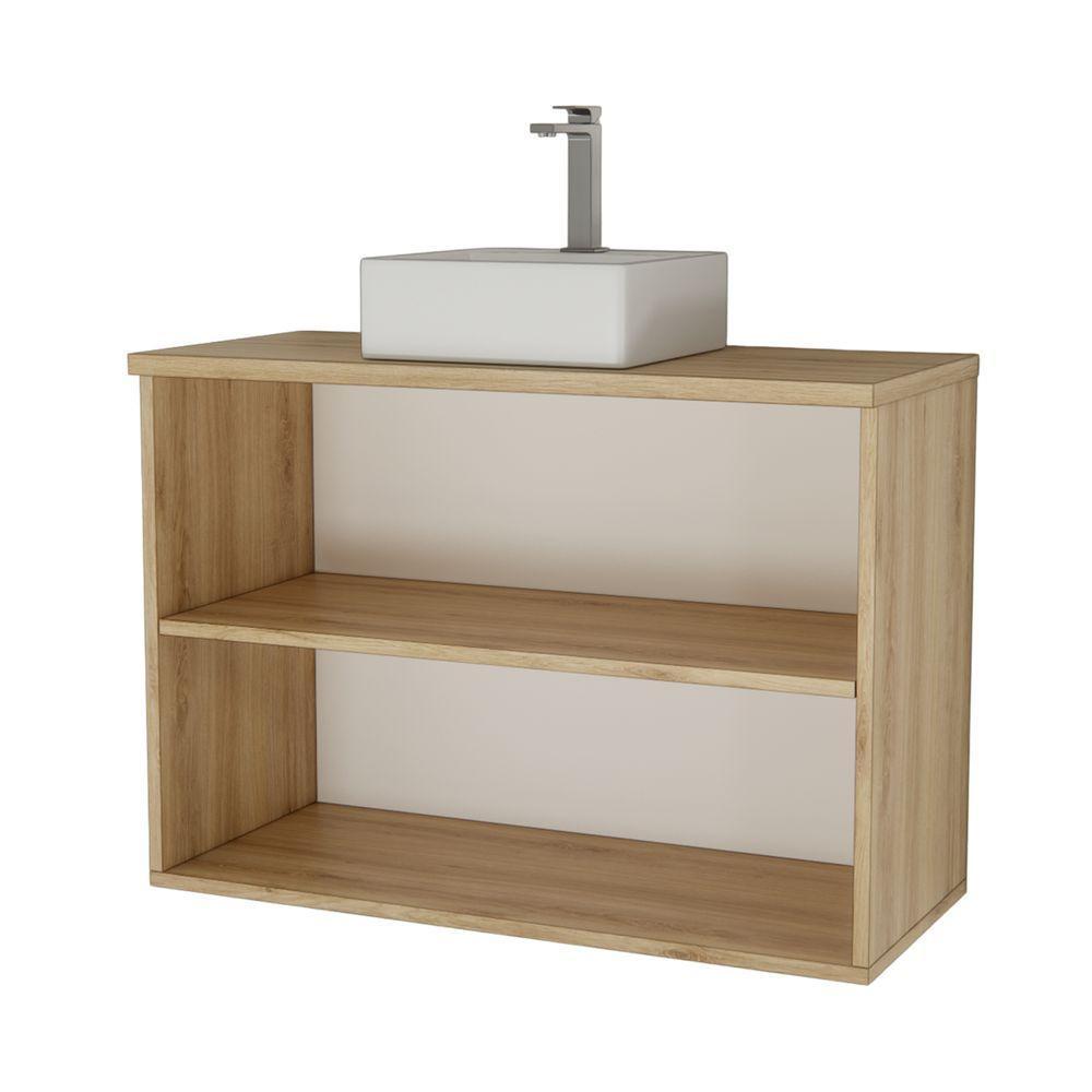 Gabinete Nature 90cm Estilare GAB4032 Carvalho-verde - 4