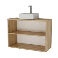 Gabinete Nature 90cm Estilare GAB4032 Carvalho-verde