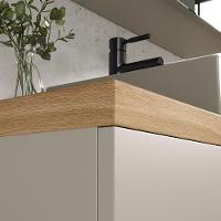 Gabinete Nature 90cm Estilare GAB4032 Nude-carvalho - 6