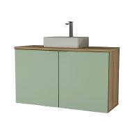 Gabinete Nature 110cm Estilare GAB4035 Carvalho-verde - 3