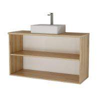 Gabinete Nature 110cm Estilare GAB4035 Carvalho-branco