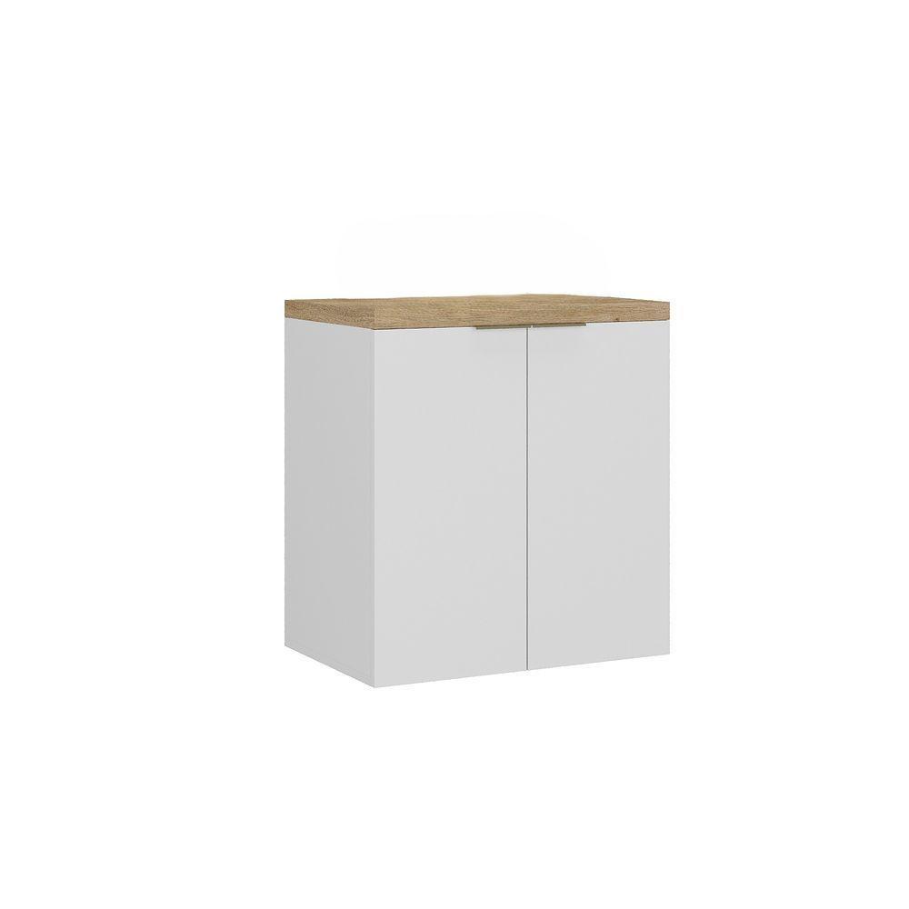 Gabinete Nature 60cm Estilare Gab4008 Branco/carvalho - 2