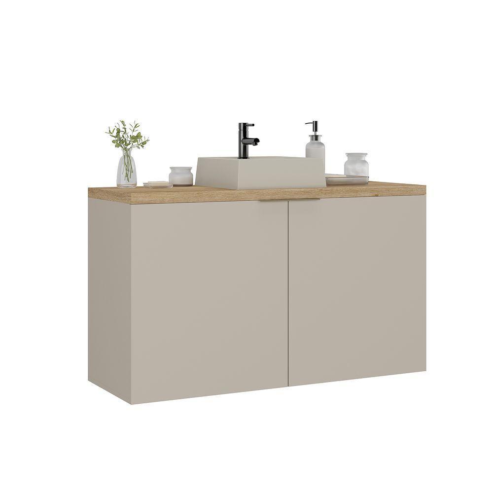 Gabinete Nature 110cm Estilare GAB4035 Nude-carvalho - 3