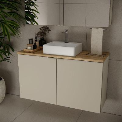 Gabinete Nature 110cm Estilare GAB4035 Nude-carvalho