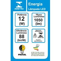 Lâmpada Led Bulbo 12 Watts 3000k Bivolt - 4ed28blm12yu - Elgin - 7