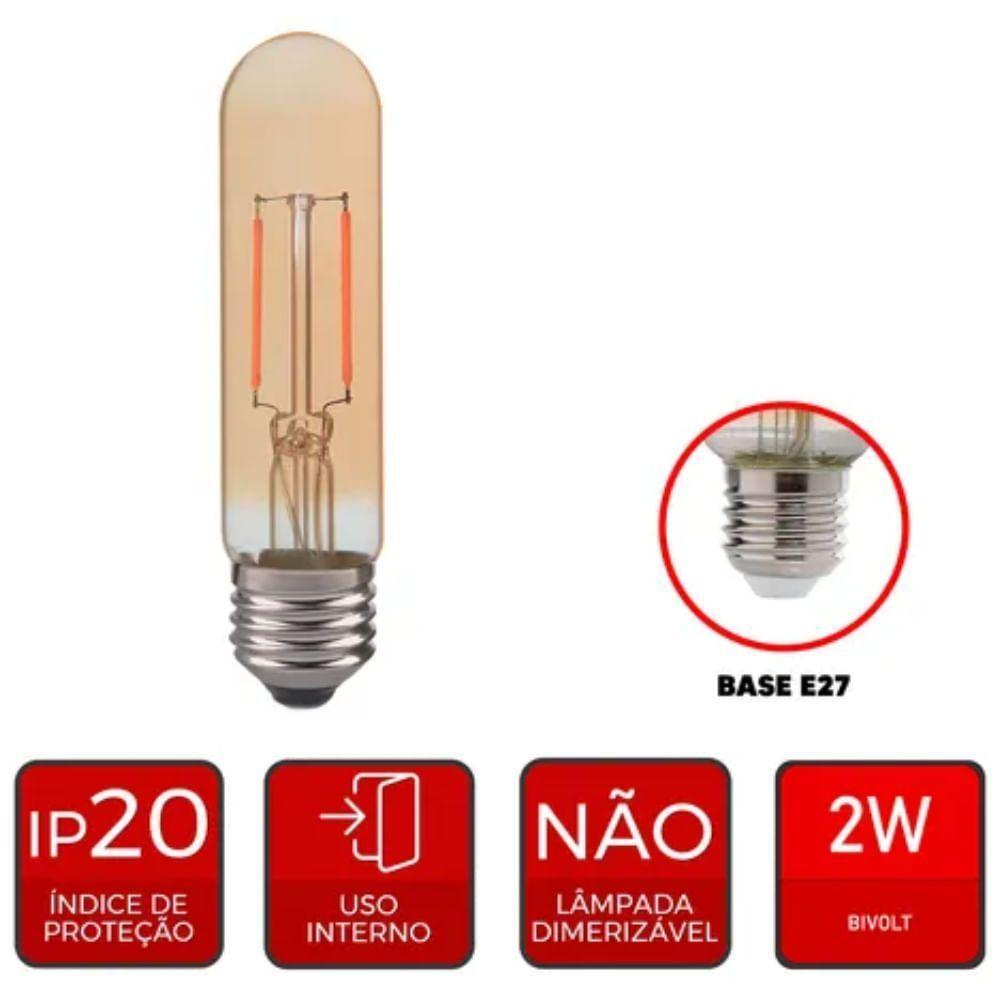 Lâmpada De Led Tubular T30 2200k 2 Watts Bivolt - 180050163 - Avant - 2