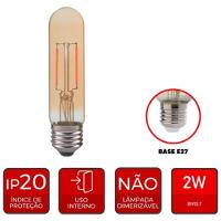 Lâmpada De Led Tubular T30 2200k 2 Watts Bivolt - 180050163 - Avant - 2