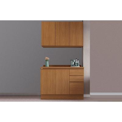 Cozinha Completa Ciela Kit 3 Peças Madeira 120cm Marrom Canela