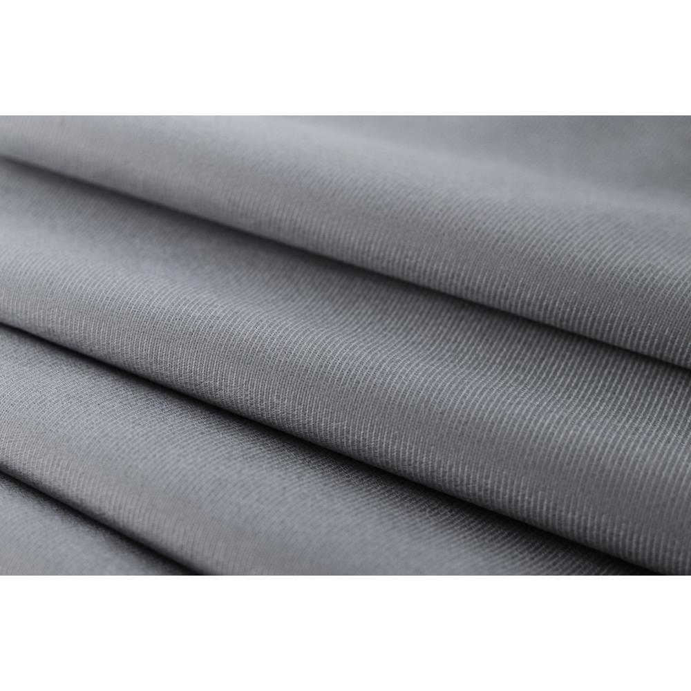 Cabeceira Casal Provençal Luxo 140x60 Suede Cinza - Tachas Fumê - 4