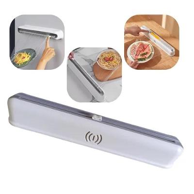 Suporte Papel Filme Cortador Plastico Aluminio Porta Rolo Pvc Dispenser Multiuso Cozinha Corta Papel Manteiga Ventosa Pa