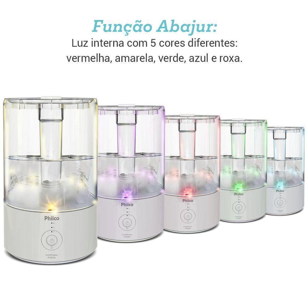 Umidificador 3 em 1 Philco 4,2L Óleos essenciais PUD04A Bivolt - 4