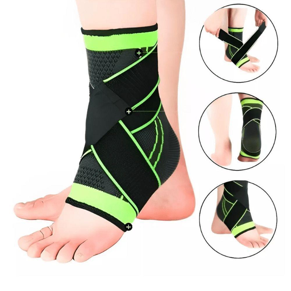 Tornozeleira Ortopédica Ajustável – Suporte De Compressão 360° E Superfície Antiderrapante - 6