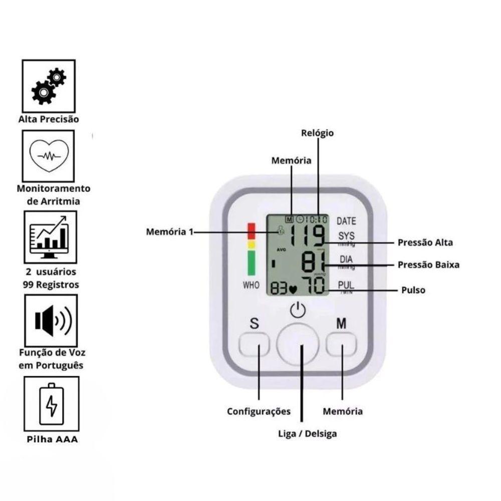 Aparelho De Pressão Digital Automático – Medição Confiável E Conforto No Uso Diário - 5