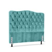 Cabeceira King 193 - Bello Box - Dunas Veludo Tiffany - 1