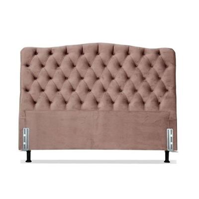 Cabeceira Para Cama Box Dunas King 193 Veludo Rosê Bello Box