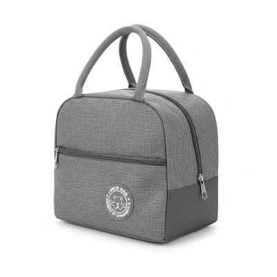 Bolsa Térmica Lancheira Compacta Com Revestimento Interno Isolante E Zíper Cinza