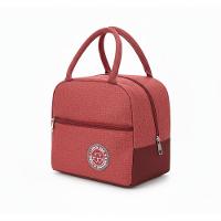 Bolsa Térmica Lancheira Compacta Com Revestimento Interno Isolante E Zíper Vermelho - 1