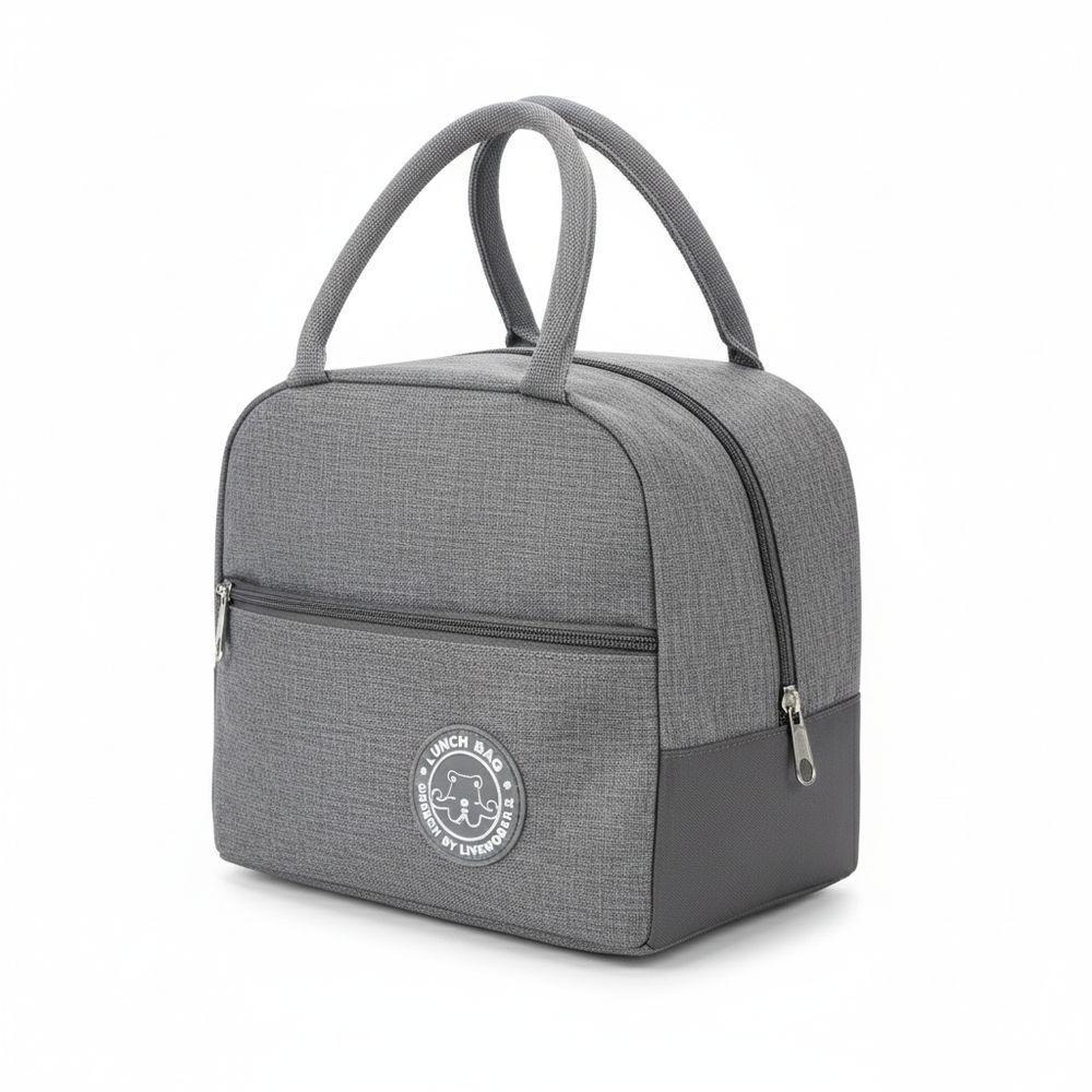 Bolsa Térmica Lancheira Cinza – Praticidade, Estilo E Conservação Para Suas Refeições - 1
