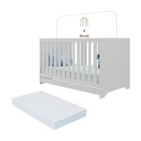 Berço Americano 3 Em 1 Com Colchão Incluso Multimóveis Mp0527pa Branco - 1