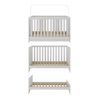 Berço Americano 3 Em 1 Com Colchão Incluso Multimóveis Mp0527pa Branco - 6