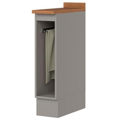 Balcao Porta Toalha Tampo 20 Cm C362 Americana Cinza Nature Henn Cinza Nature