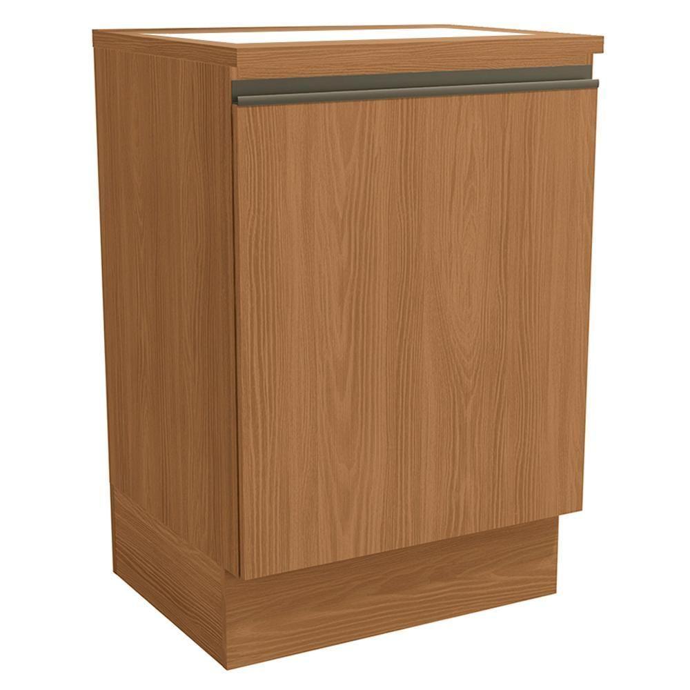 Balcao Para Cooktop Com Tampo 60 Cm 1 Porta Maxxi G742 Canela Kappesberg Canela - 1