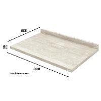 Balcao Forno Embutir Com Tampo 80 Cm Americana Branco Calcare Henn Branco Calcare