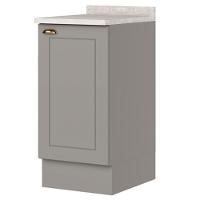 Balcao Com Tampo 1 Porta 40 Cm Americana Cinza Calcare Henn Cinza Calcare - 1